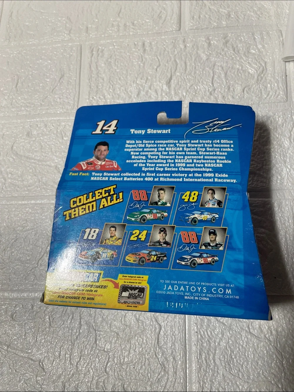 Nascar Black and Red #14 Old Spice Die-Cast Pull-Back Car